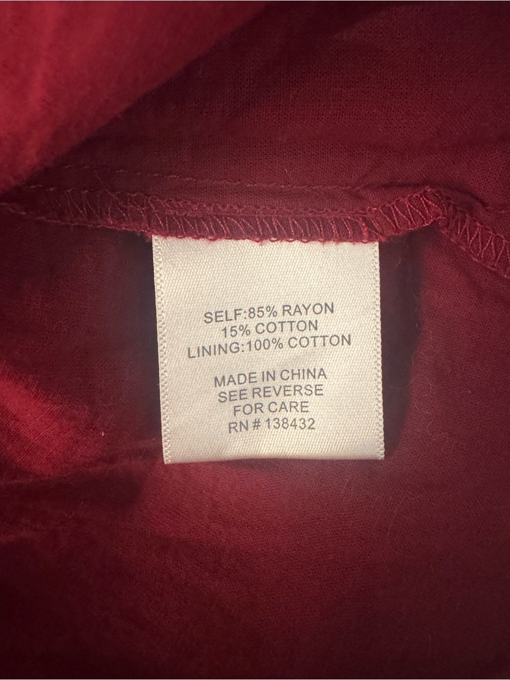 Modcloth Button-Front Striped Stitched Burgundy Red Shirt Dress - Picture 6 of 6